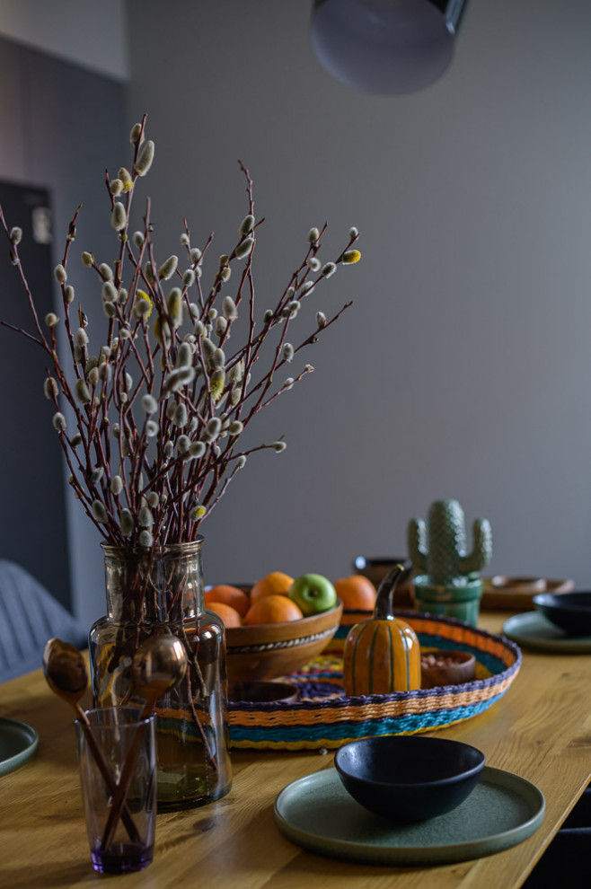 Кухня в трех уровневой квартире