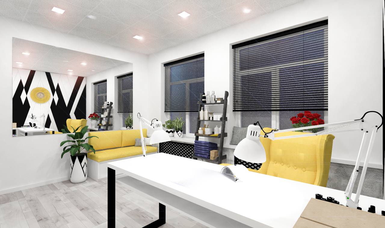 Обложка проекта: Визуализация маникюрного кабинета, для солнечной девушки
