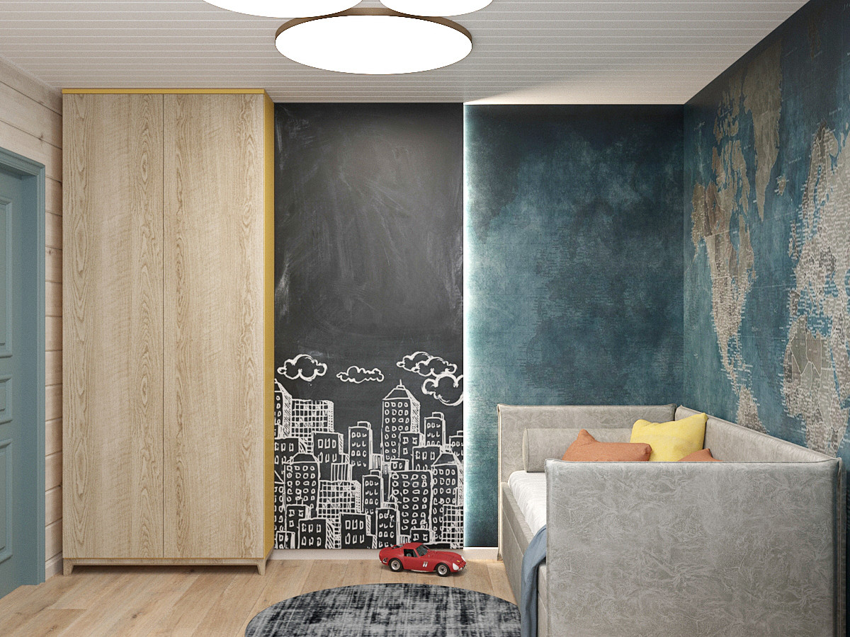 Интерьер деревянного дома