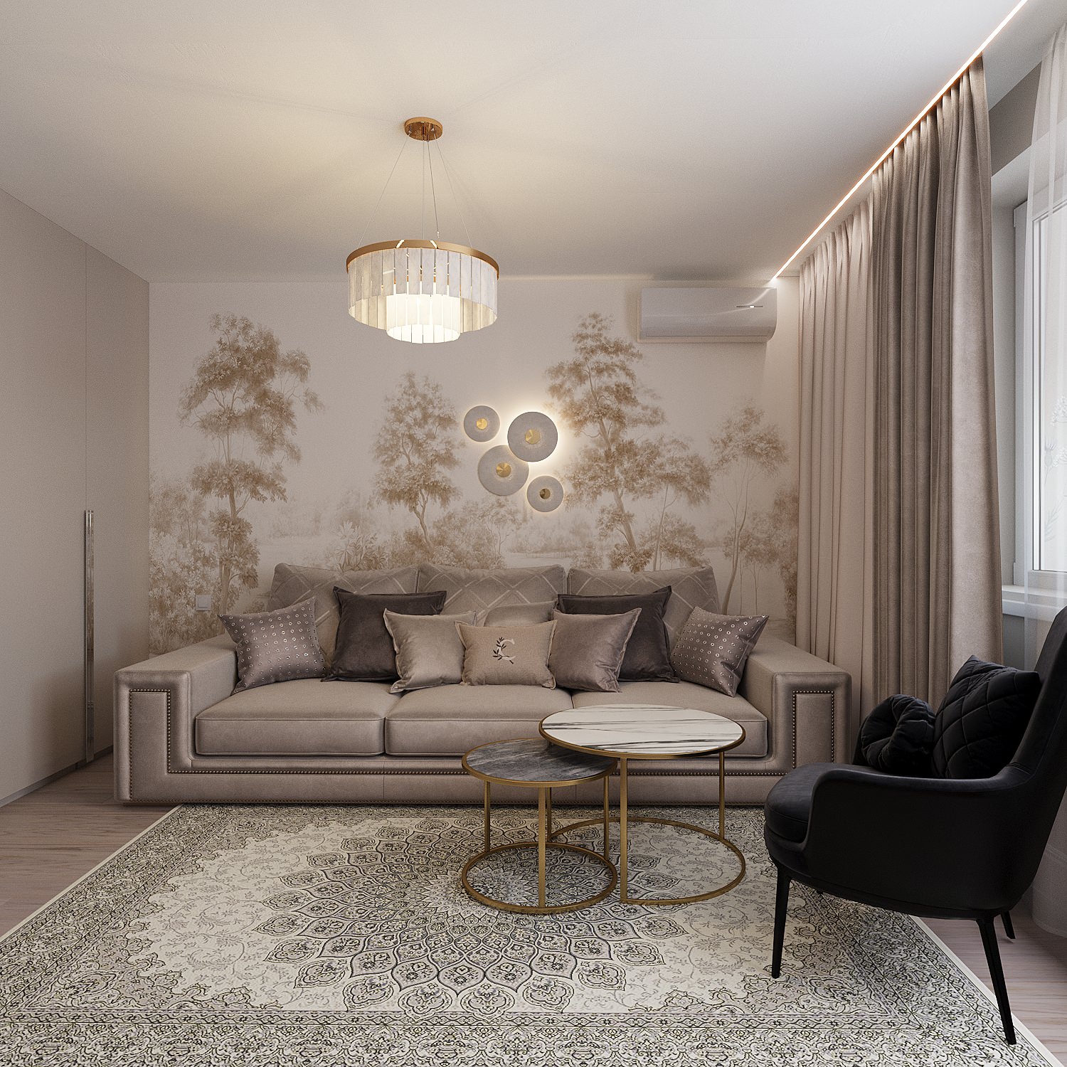 Дизайн проект квартиры 80 кв.м.