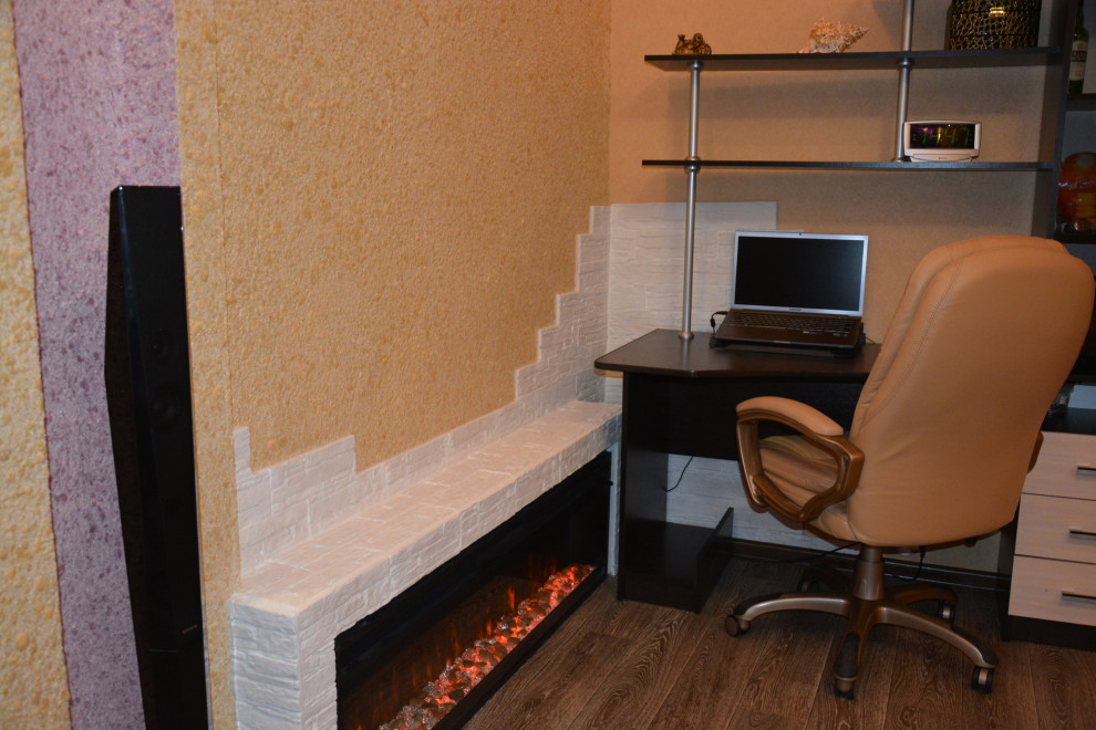 Отделка жидкими обоями - "до и после"