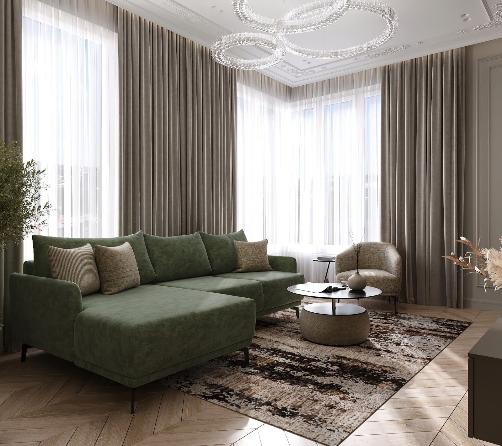 Обложка проекта: ЖК "Сердце Столицы" 88 м2