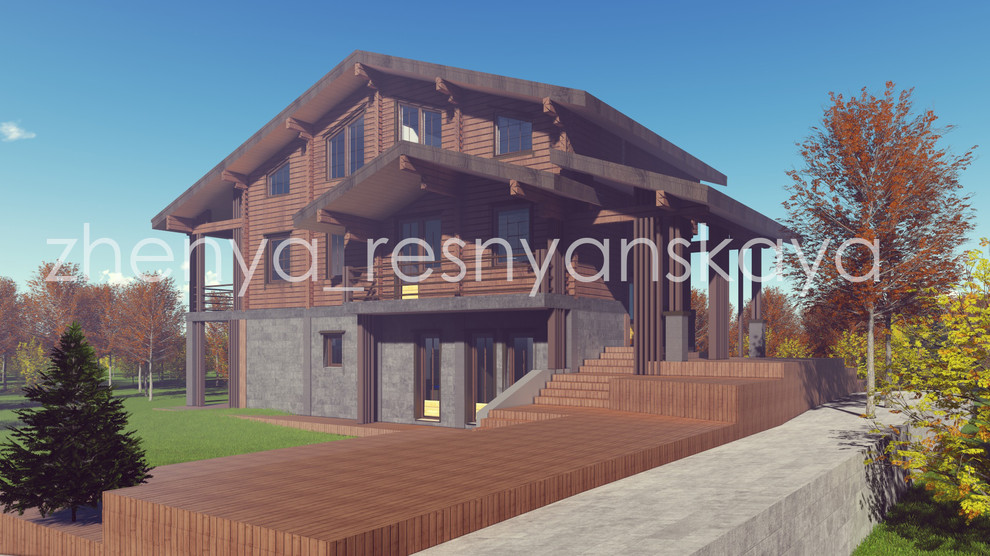Проект охотничьего дома в Подмосковье