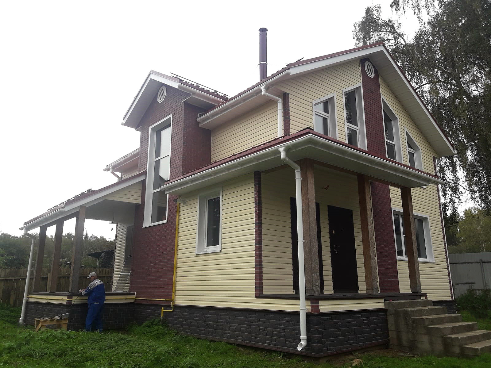 Фасады домов с материалами Docke