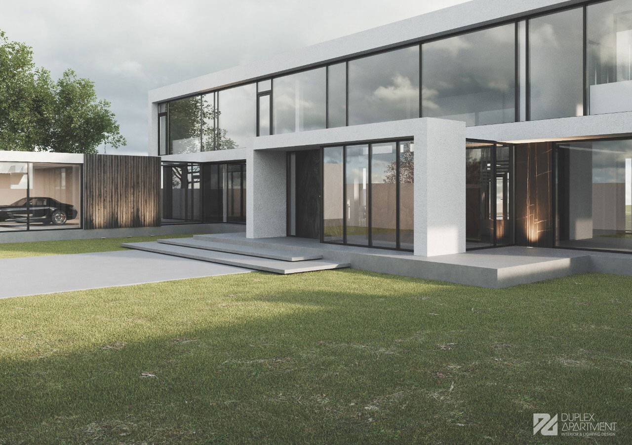 Обложка проекта: Архитектурная концепция загородного дома