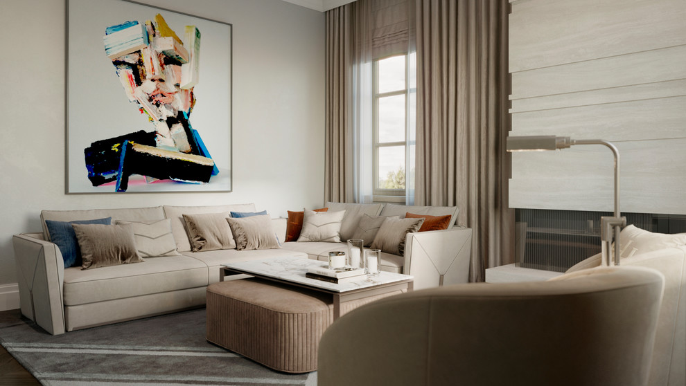 Дизайн таунхауса в резиденции Tweed Park в Москве