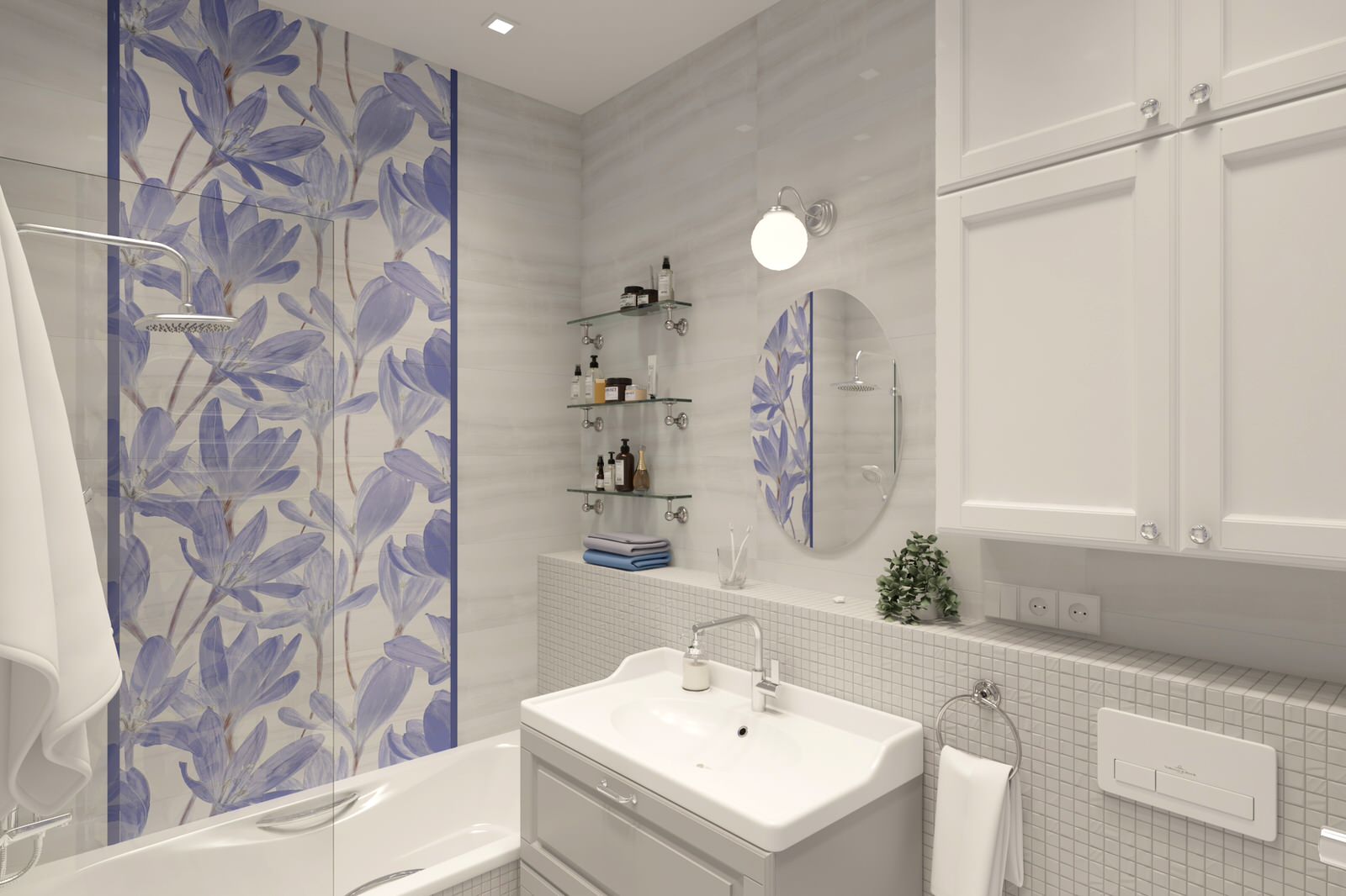 Двухкомнатная квартира в скандинавском стиле 61м2 в ЖК "Гринпарк"