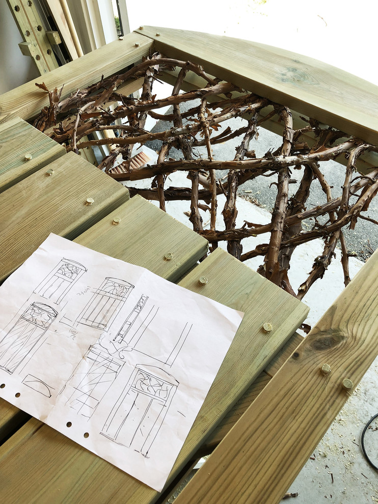 До и после: Летний душ и калитка в сад