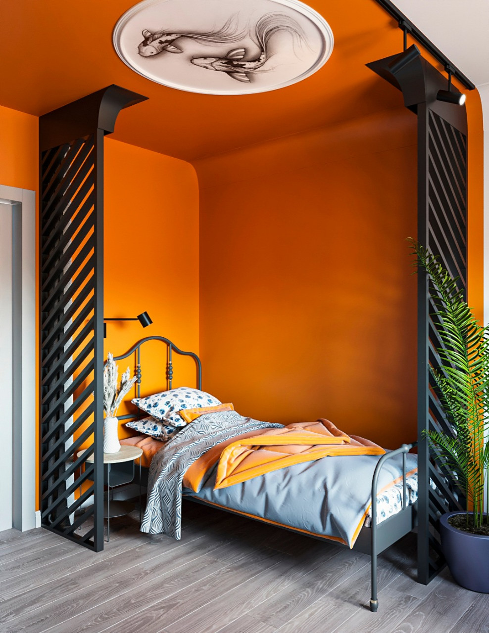 яркий интерьер для web дизайнера