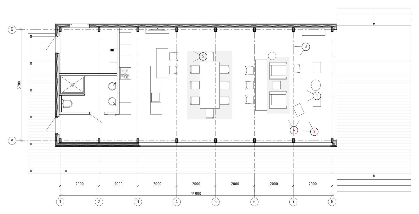 Интерьер летнего домика