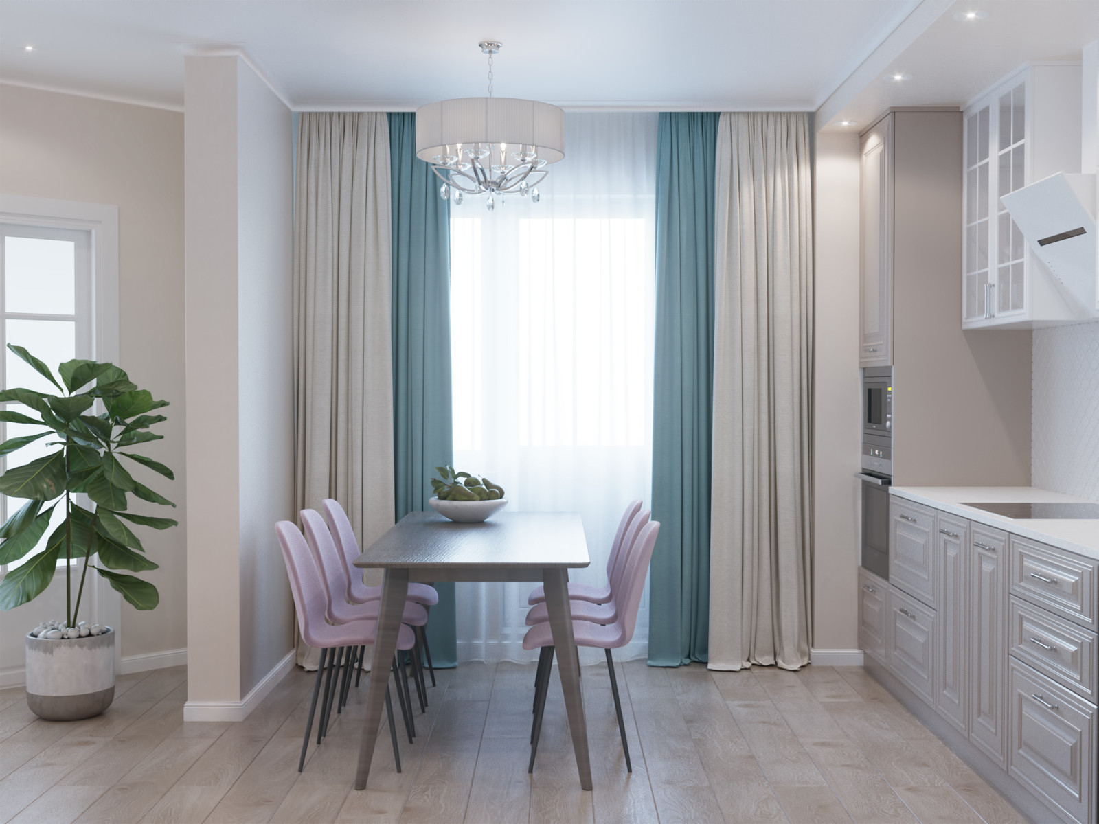 Бюджетный дизайн 3-ком. квартиры