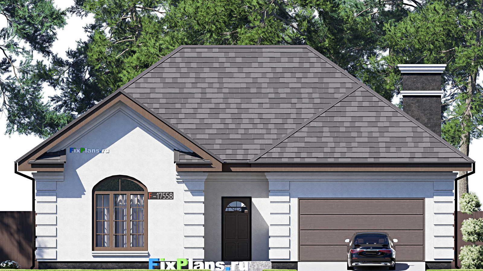 Проект одноэтажного дома 20х16м S245м2 F-17558