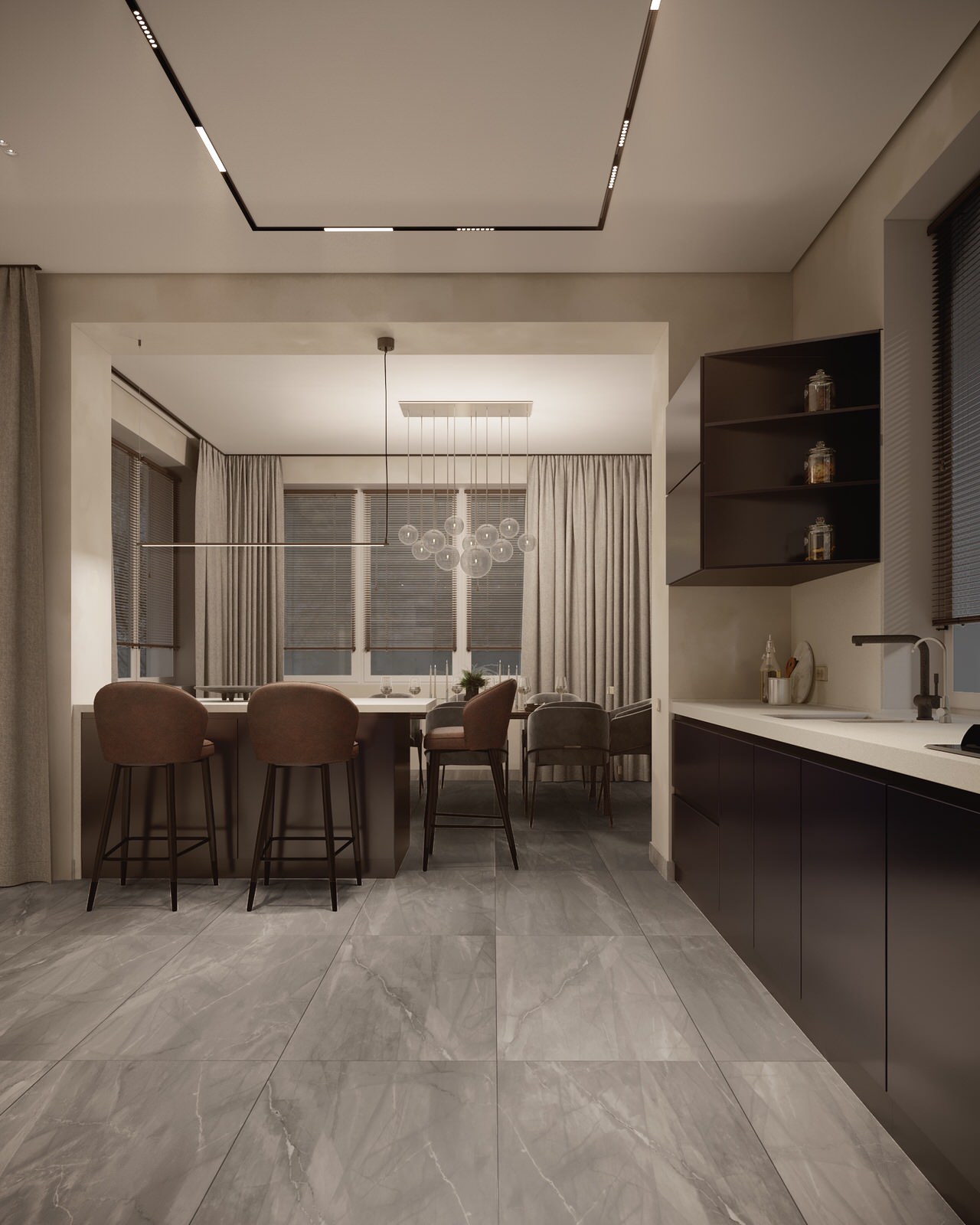 Обложка проекта: Загородный Дом 200м2 в Московской обл.3д визуализация 2021 год