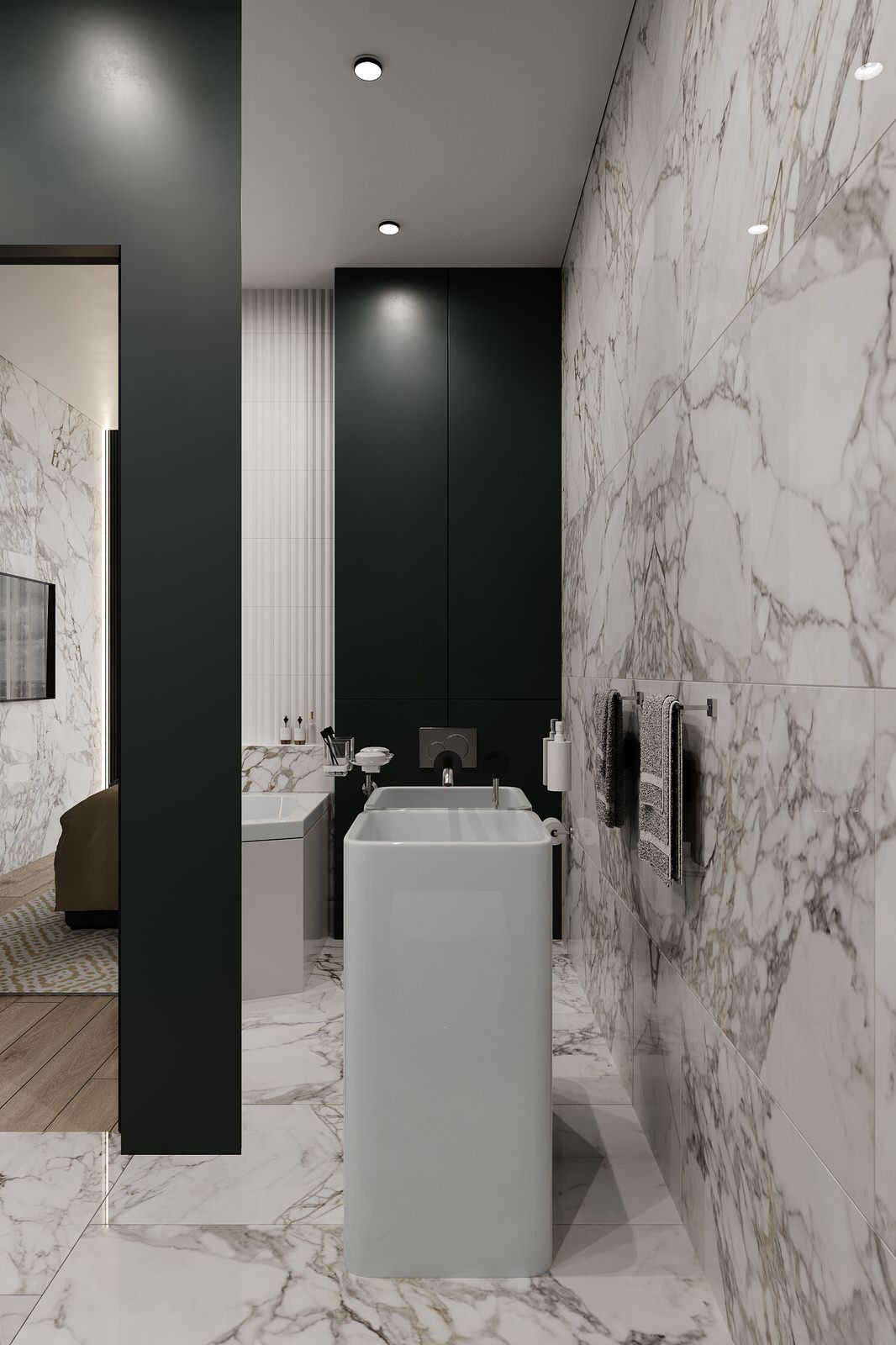 ЖК Голландия. Акцентный зеленый