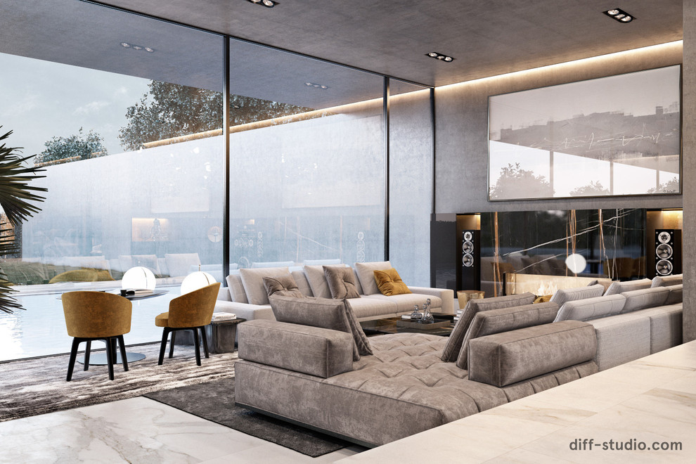 Concrete house in Czech Republic.