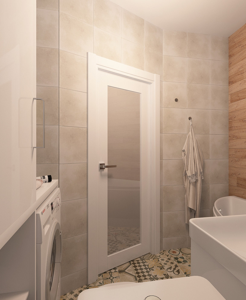 Обложка проекта: Дизайн прихожей и санузла в новостройке для молодой семьи