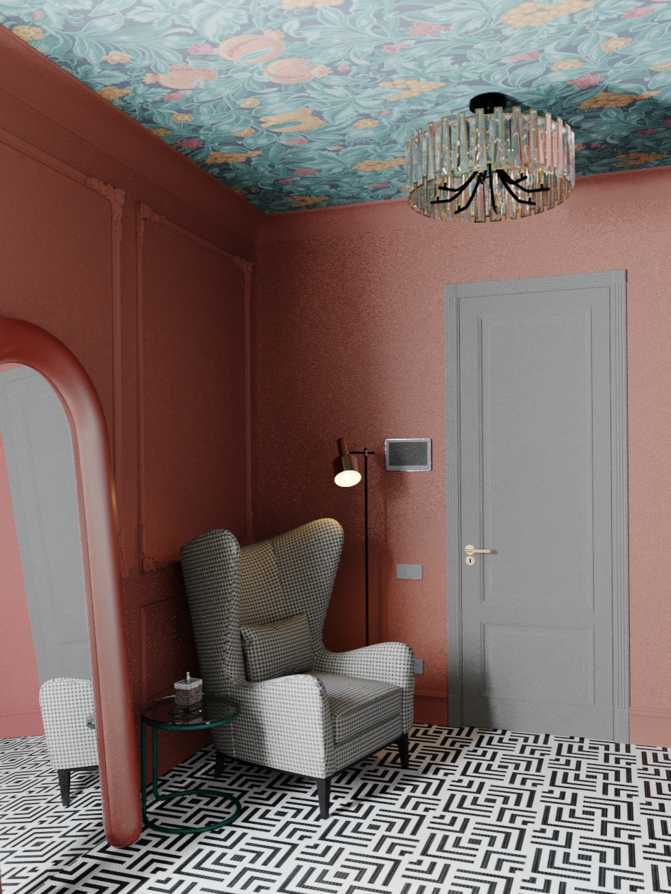 Эклектичная прихожая