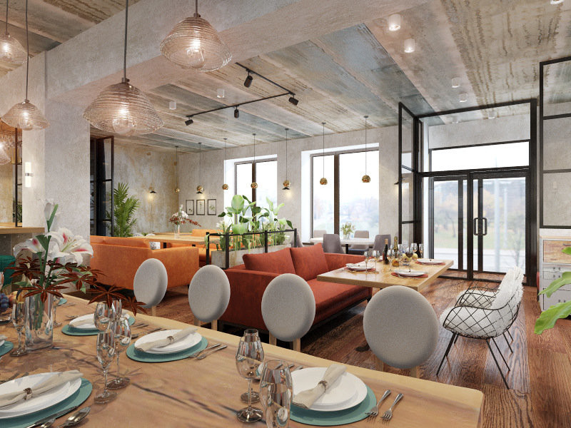 3D-концепт, ресторан "Марк и Лев"