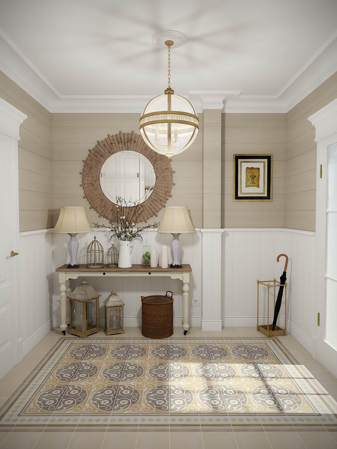 Обложка проекта: Американская классика в доме из бруса, 330кв.м.