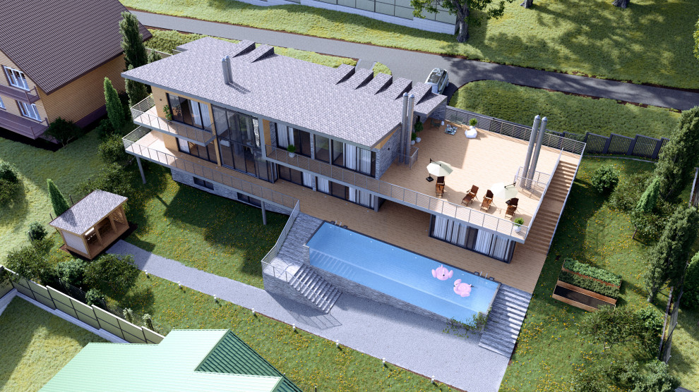 Проект дома в стиле шале в пгт. Красная Поляна г. Сочи