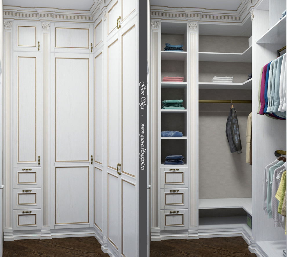 Обложка проекта: Гардеробная классика. Визуализация для мебельной компании.