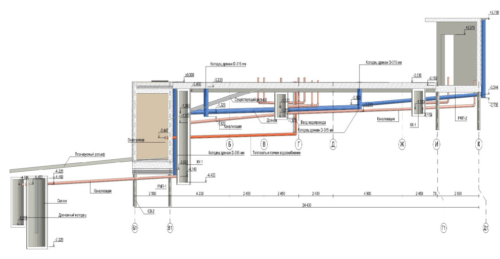 Обложка проекта: Закладные под инженерные коммуникации в домах премиум-класса ВrillHouse