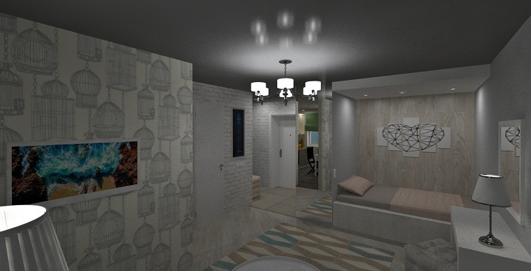 "Всё в одном" -  проект однокомнатной квартиры