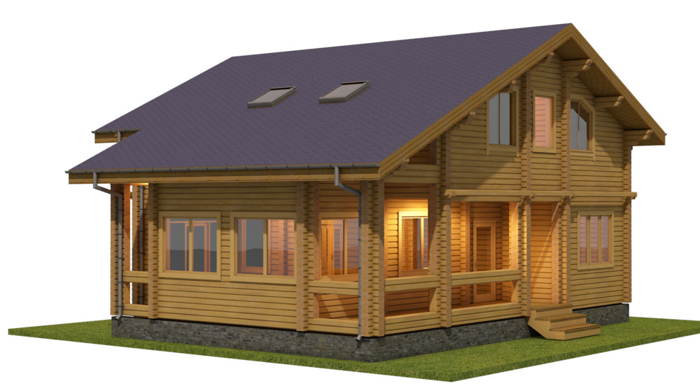 Обложка проекта: Коттедж из клееного бруса