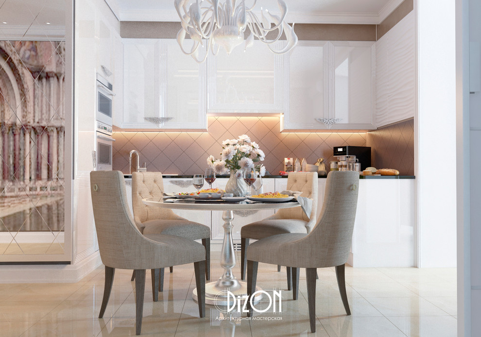 Квартира в стиле арт-деко,кухня