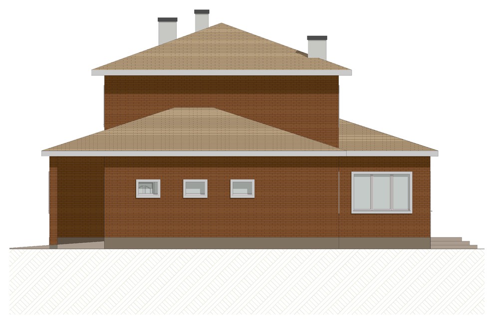 Разработка концепции 2-х этажного коттеджа площадью 200м2