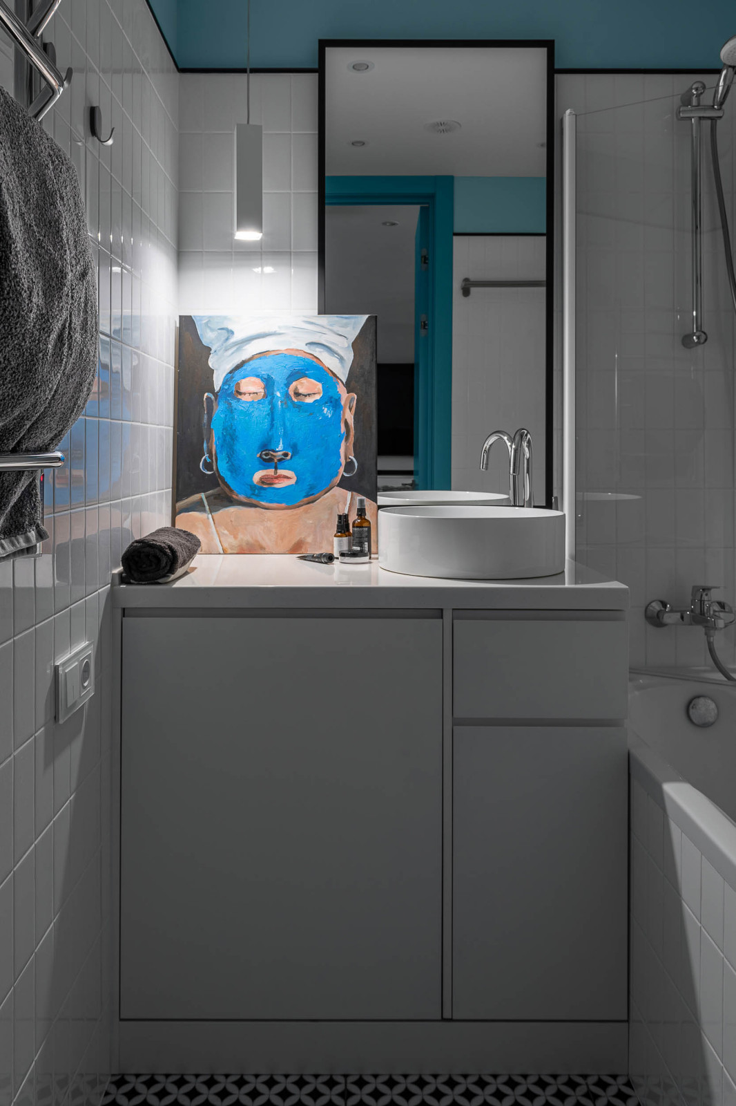 Квартира в синих тонах