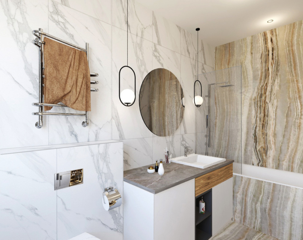 Квартира в современном стиле в ЖК "Хорошевский", санузел