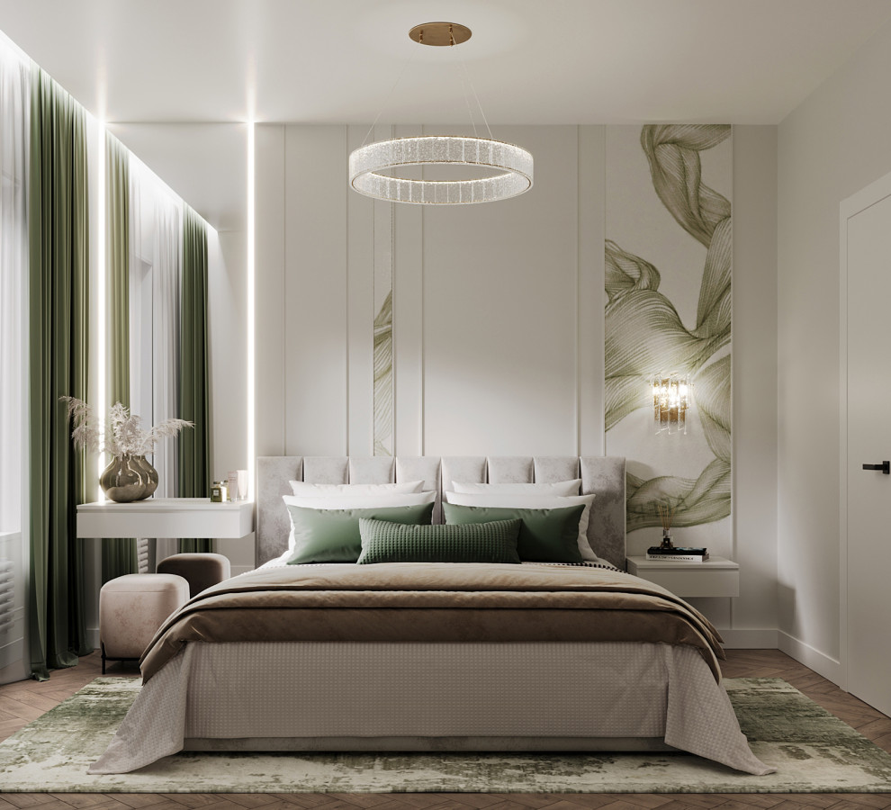 Обложка проекта: Спальная комната в ЖК Видный