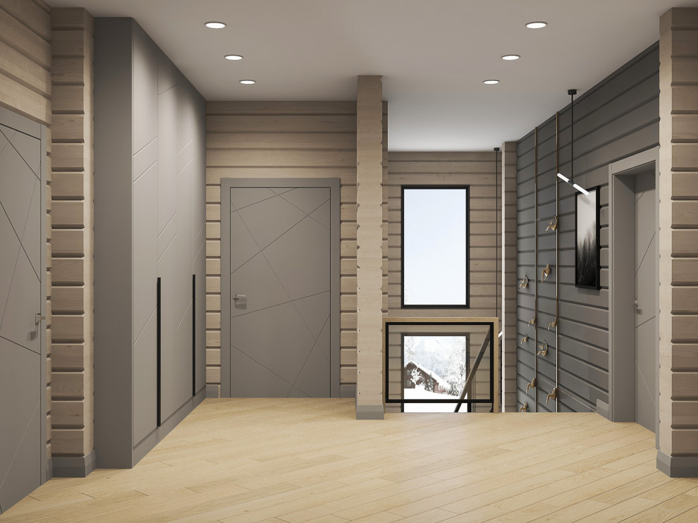 холл с лестницей на 2-й этаж