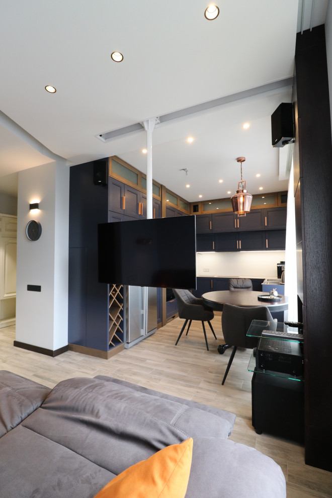 Квартира в Москве. Кухня-гостиная