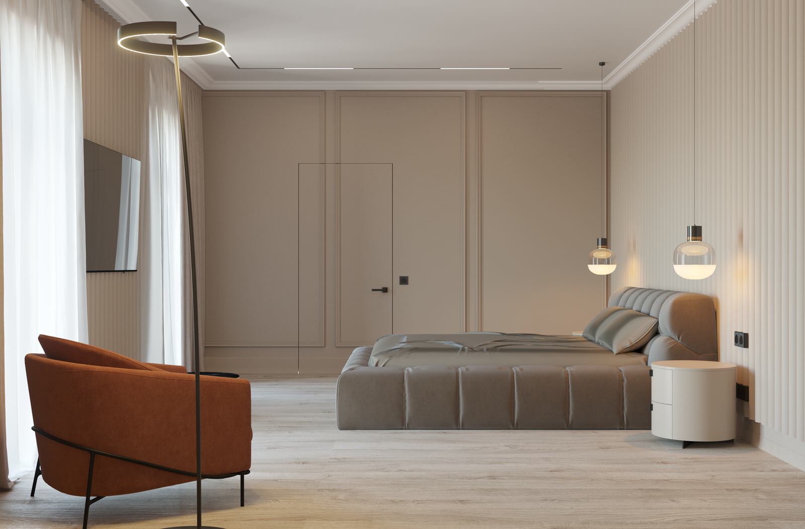 Дом для семьи. Спальня.