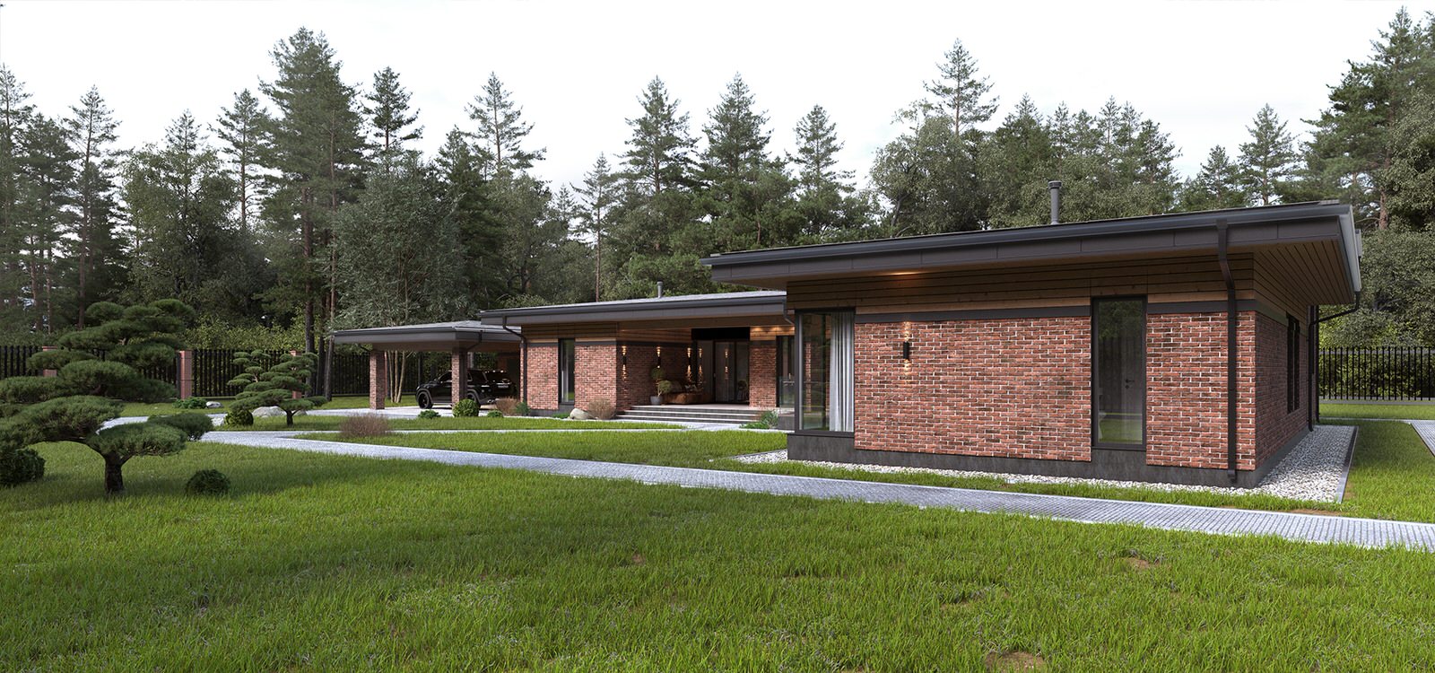 Частный дом в стиле "Райт"