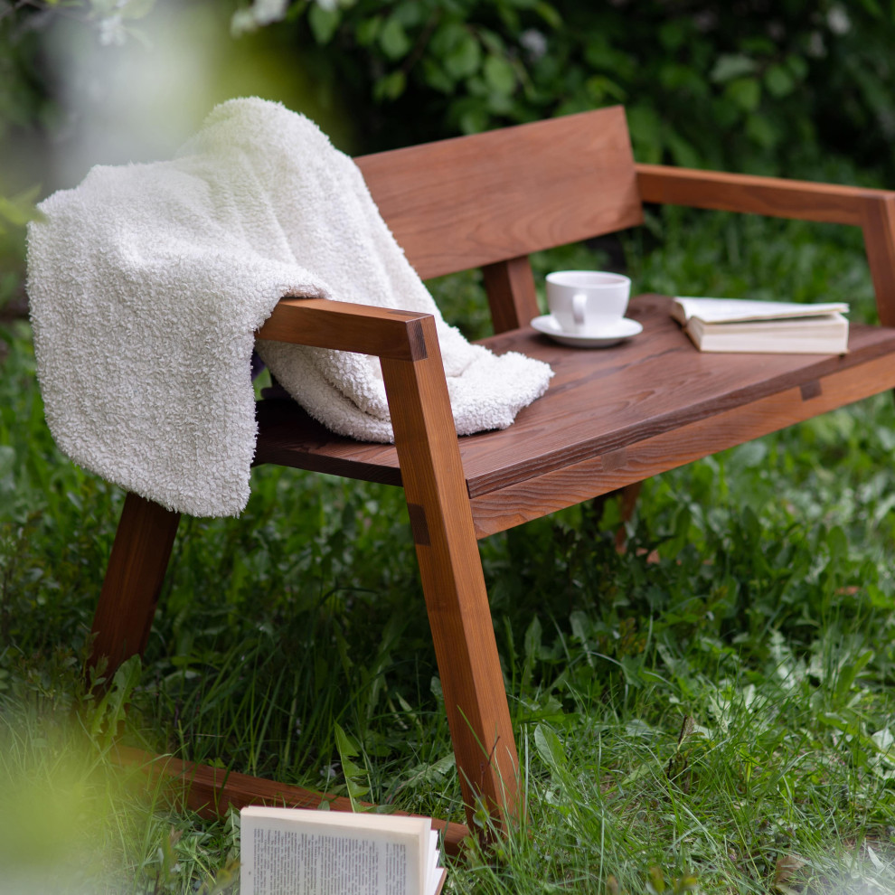 Деревянная садовая мебель из массива термоясеня