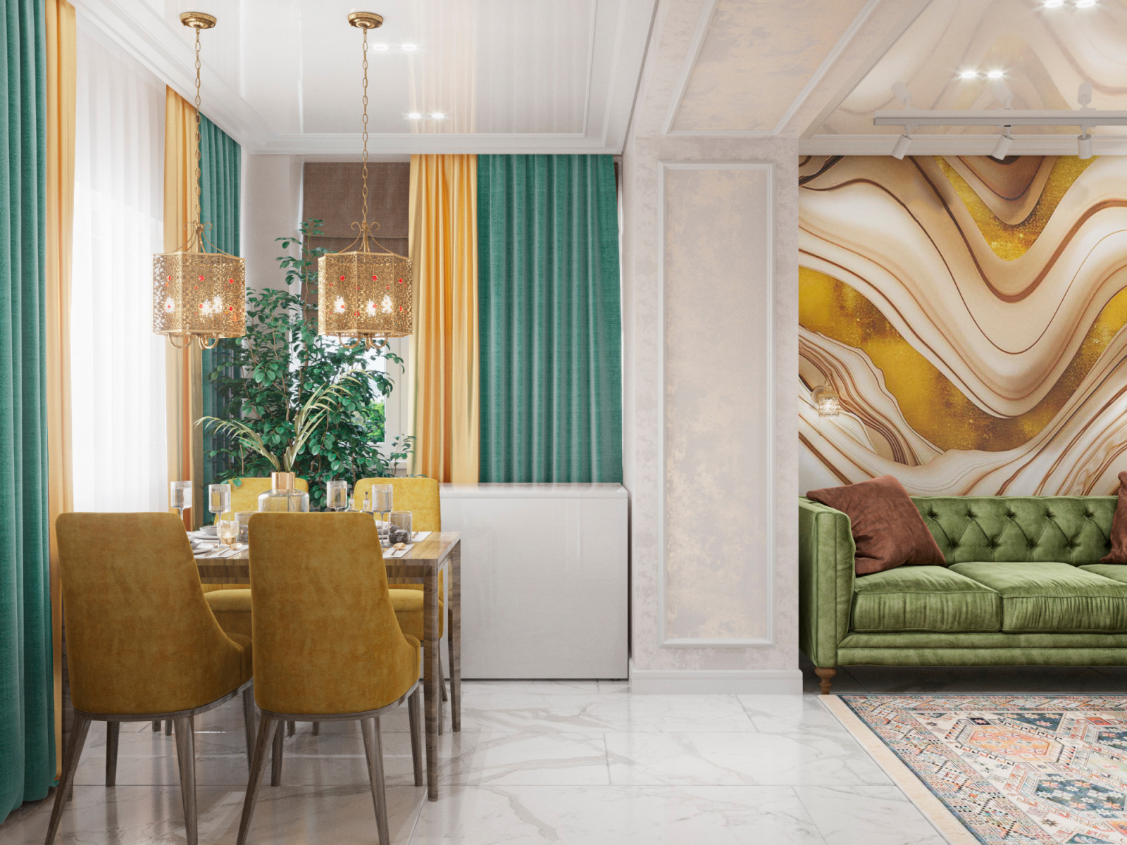 Квартира в восточном стиле