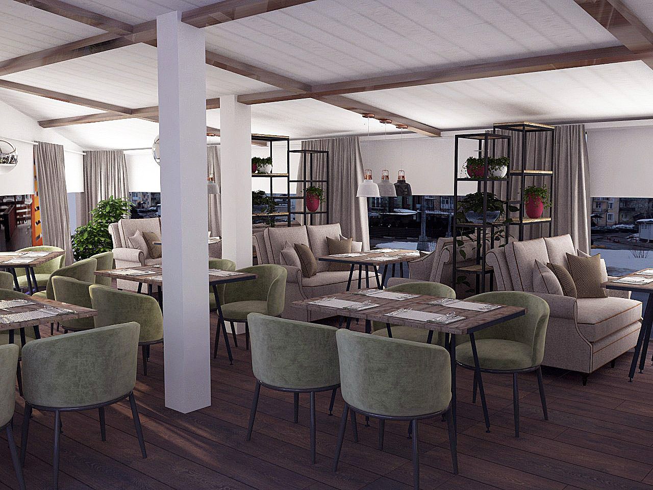 Дизайн проект для ресторана на ул. Пушкина