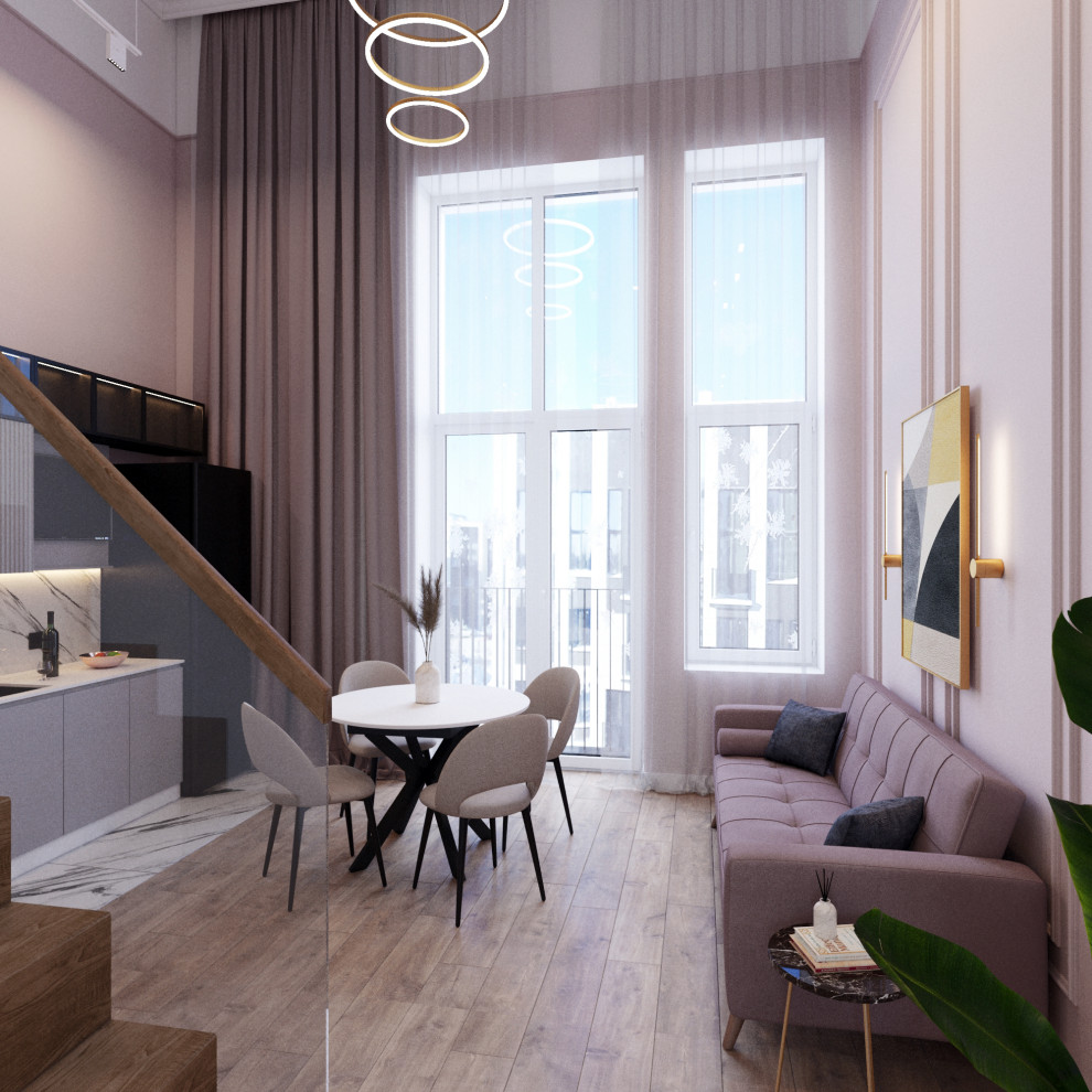 Дизайн квартиры с мезонином в п. Пригородный