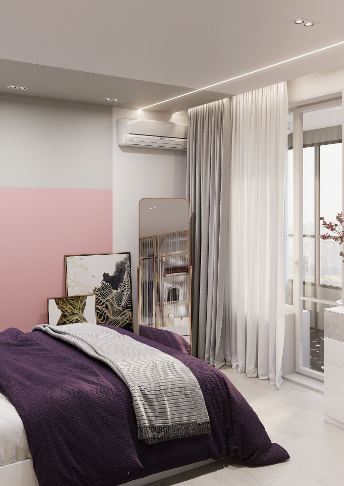 Дизайн-проект яркой квартиры 65 кв.м в современном стиле