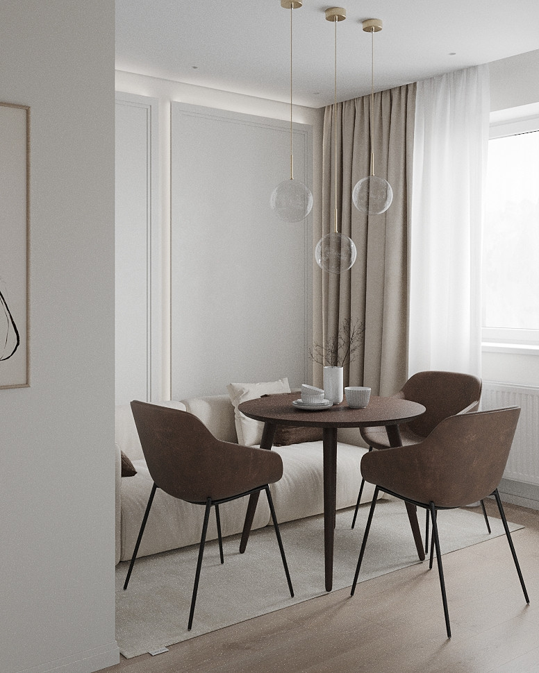 Дизайн-проект двухкомнатной квартиры для семейной пары