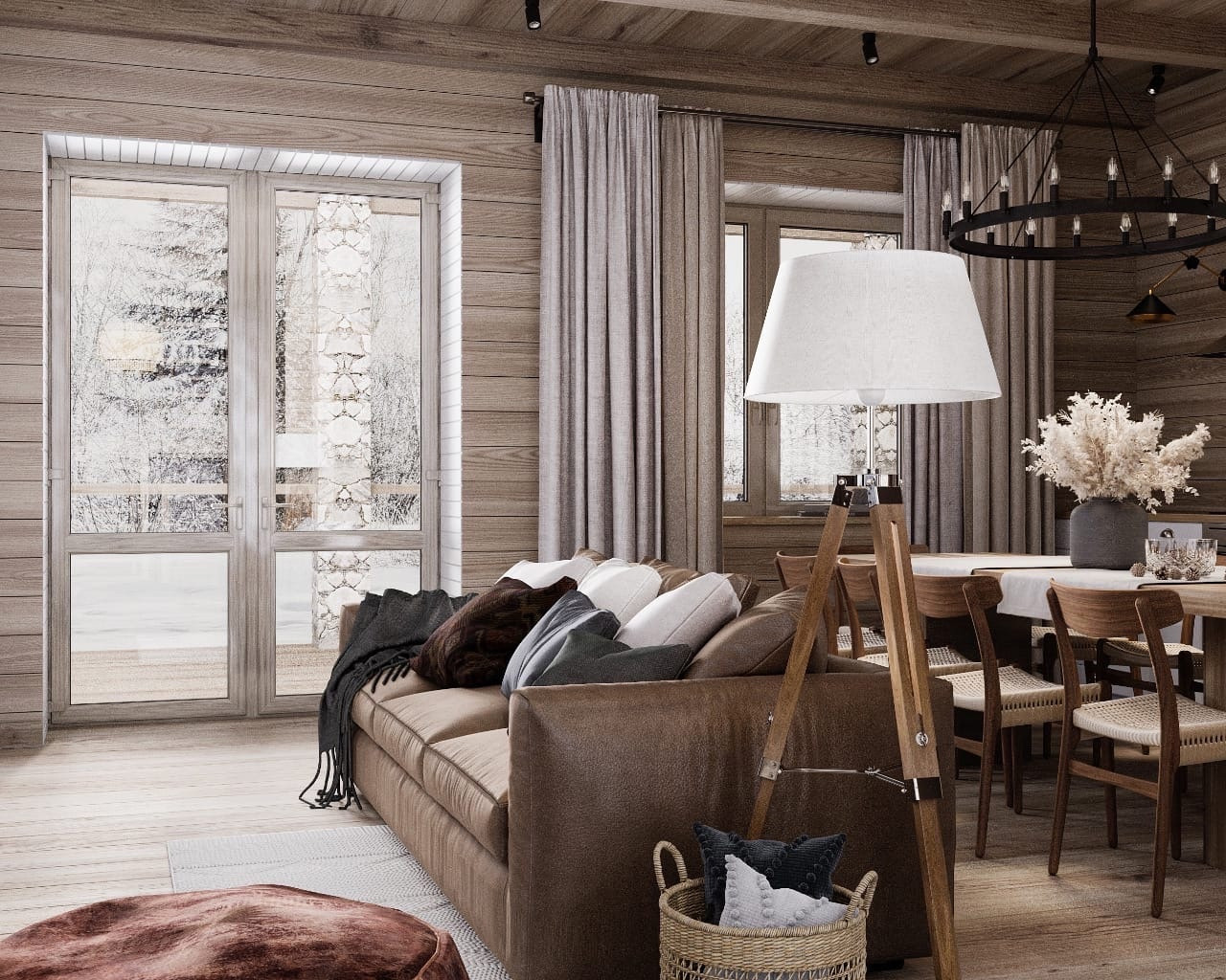 Дом в стиле современное шале