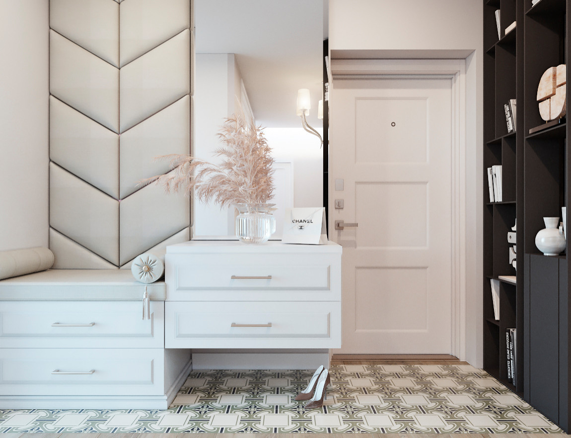 КВАРТИРА В ЦЕНТРЕ С ЭЛЕМЕНТАМИ "КОЛОНИАЛЬНОГО" СТИЛЯ