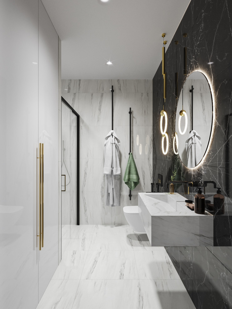 Яркий неоклассический интерьер