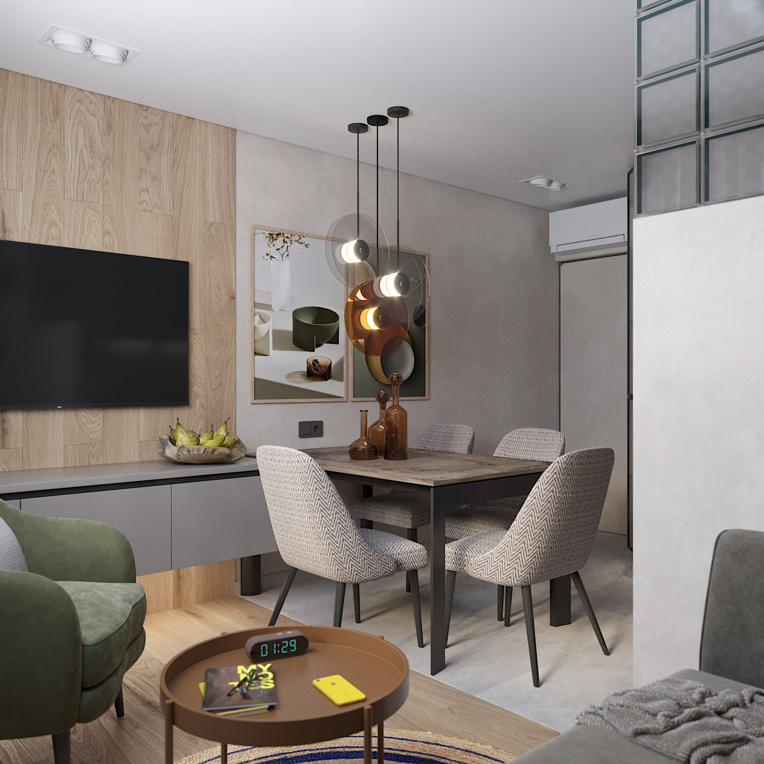 Обложка проекта: Дизайн-проект квартиры 50 кв.м.