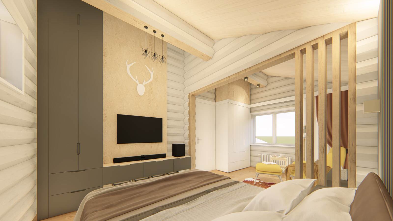 Интерьер главной спальни