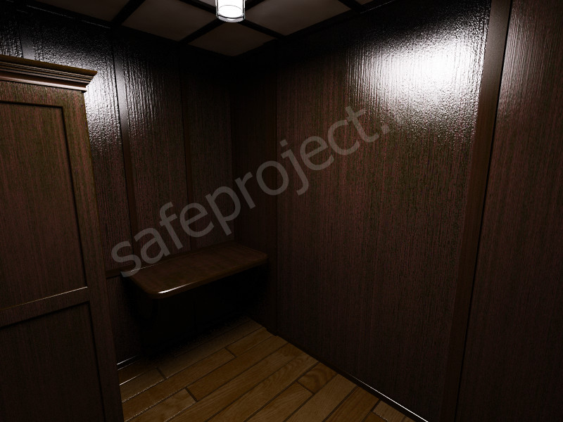 Оружейная комната в отделке из дорог