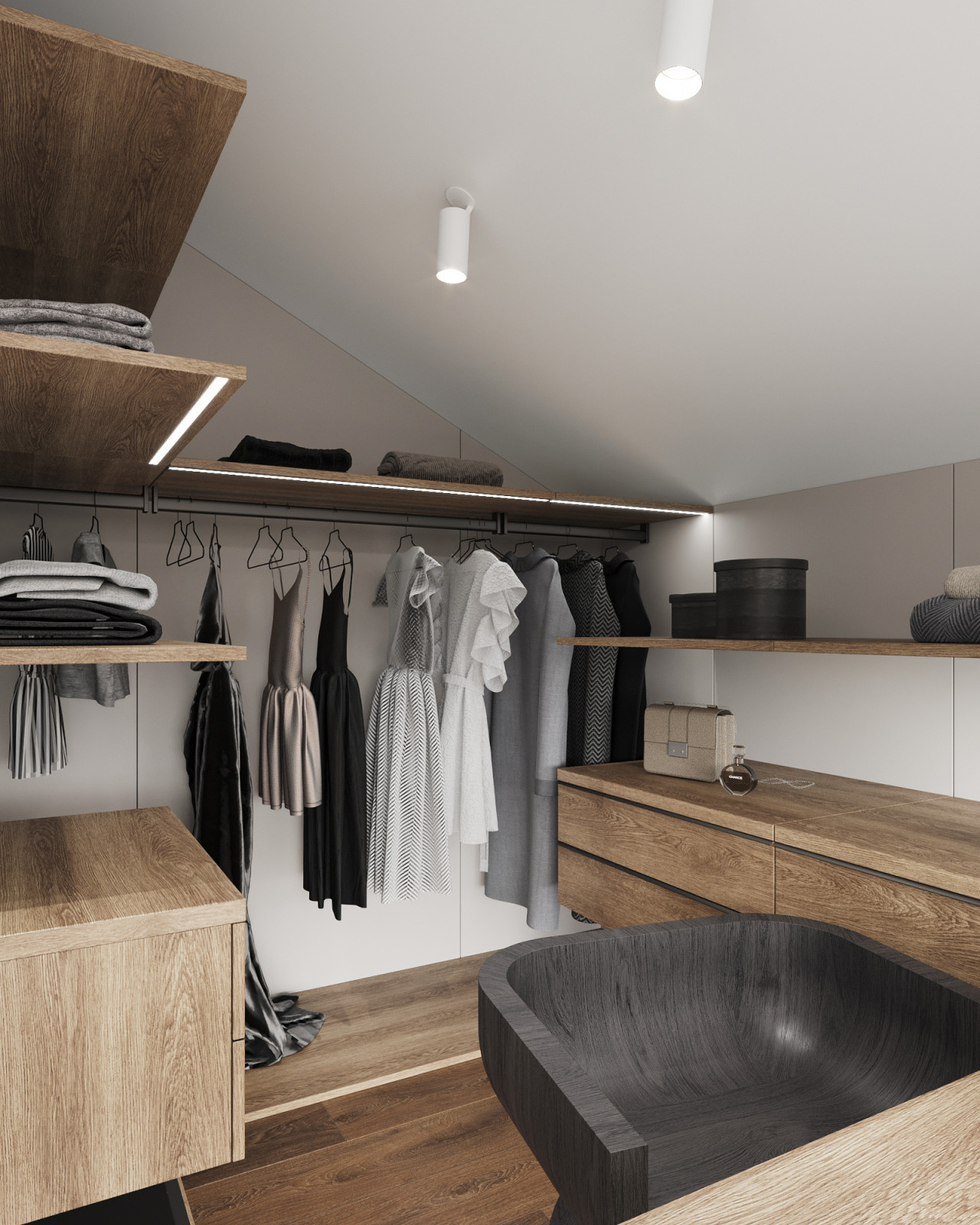 Дом 268м2. Гардеробная